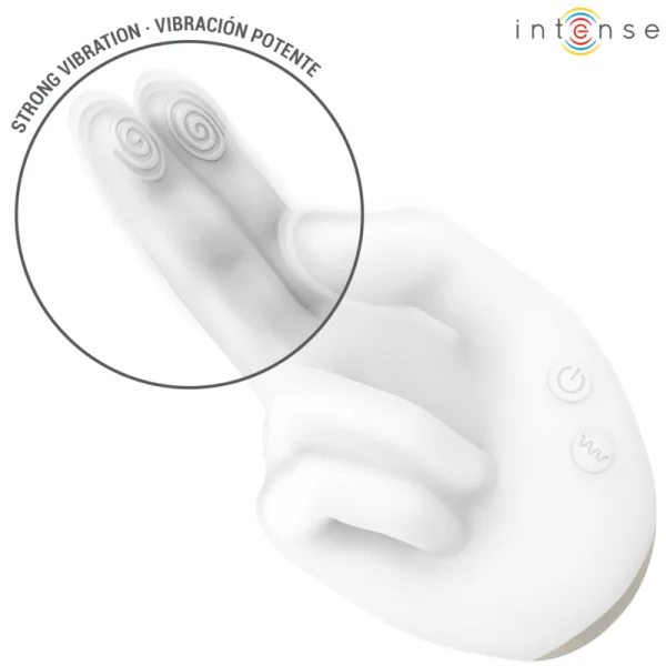 Jimmy Handgeformter Multifunktionsstimulator mit Vibration und Wärme von Intense High Tech