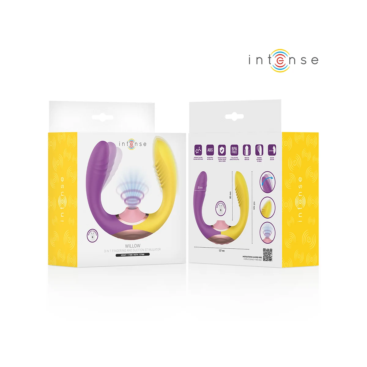 Willow 3-In-1 Saug- und Vibrationsstimulator von Intense High Tech
