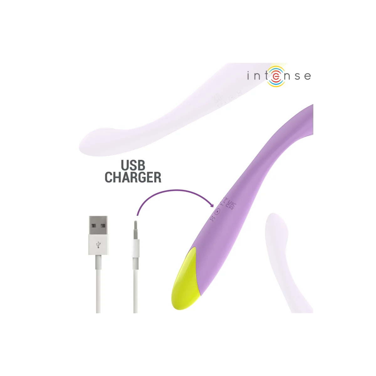 Lucca Flexibler, Usb-aufladbarer G-Punkt-Stimulator von Intense High Tech