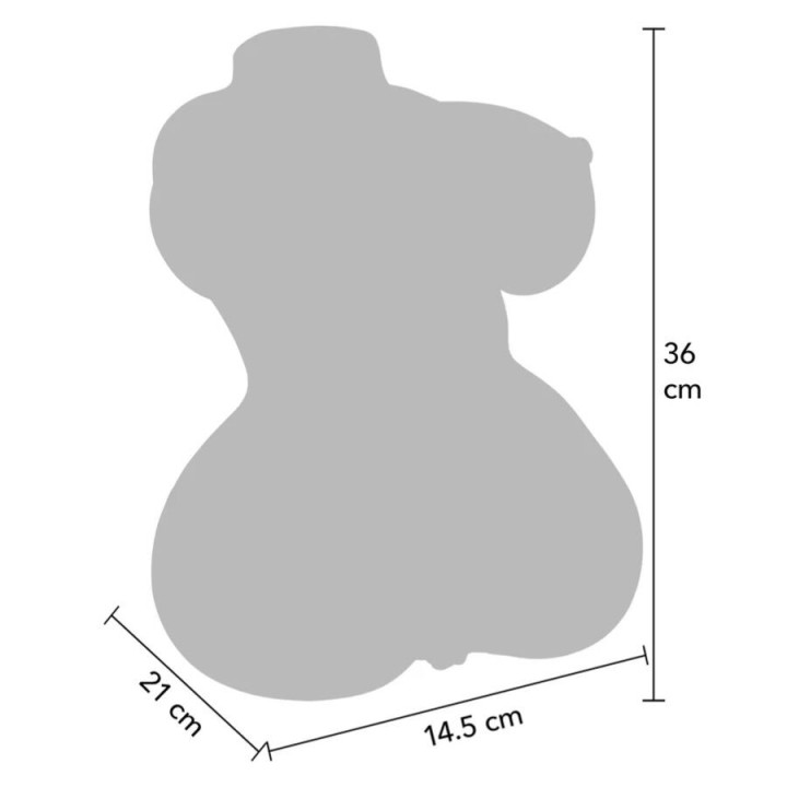 Saftiger Doppel-D-Masturbador für Vagina und Anus 5 Kg von Hidden Desire