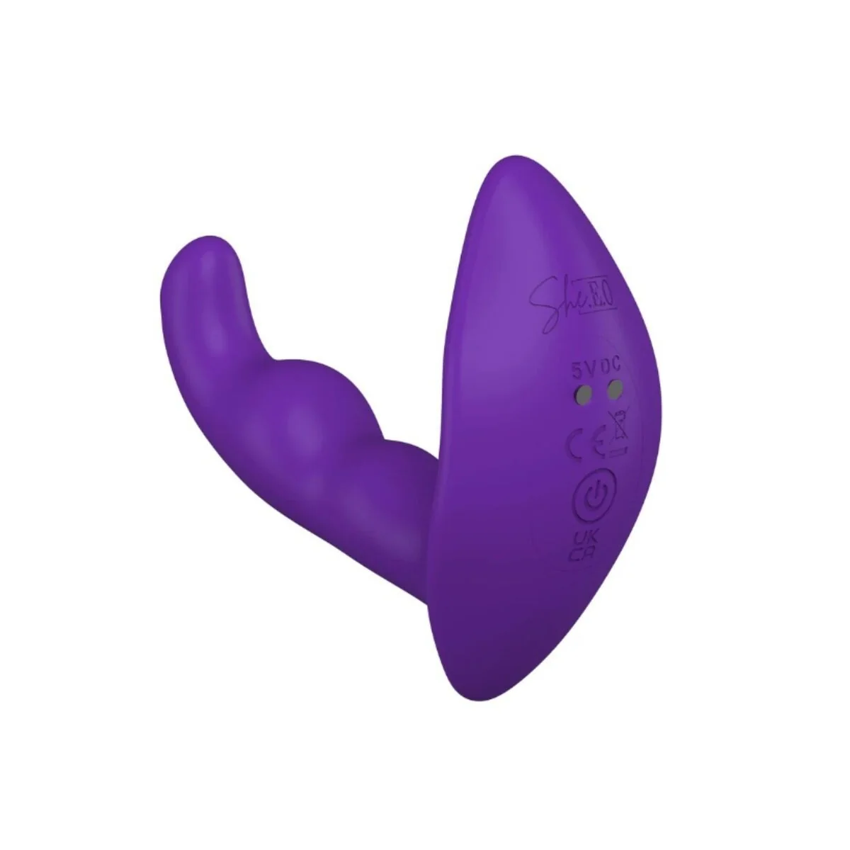 Rotierender, Vibrierender Analstimulator mit Fernbedienung – Lila von She.E.O