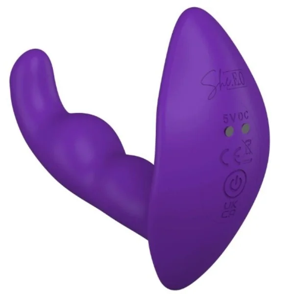 Rotierender, Vibrierender Analstimulator mit Fernbedienung – Lila von She.E.O