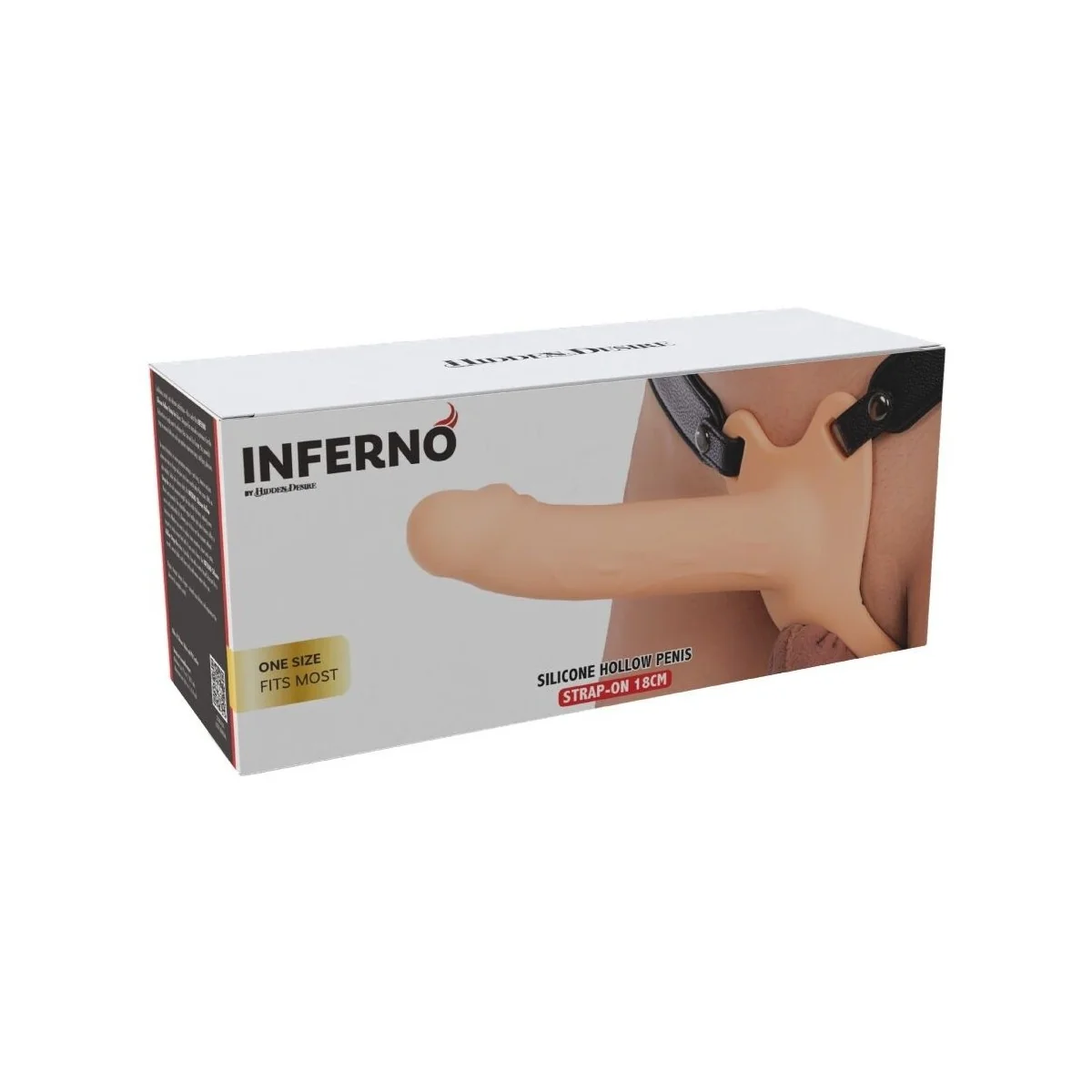 Inferno Penis-Sleeve-Strap-On-Silikon 18 cm von Hidden Desire
