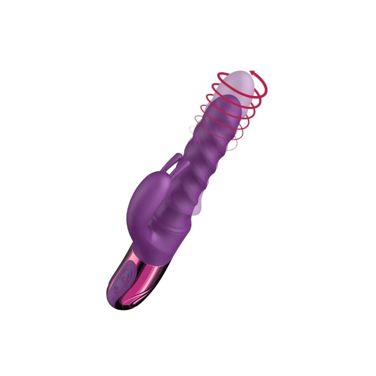 Lila Hasen-Wirl-Vibrator von She.E.O