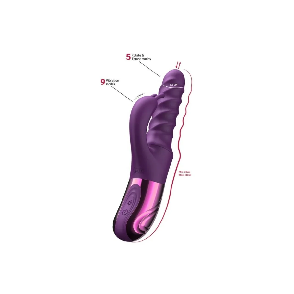 Lila Hasen-Wirl-Vibrator von She.E.O