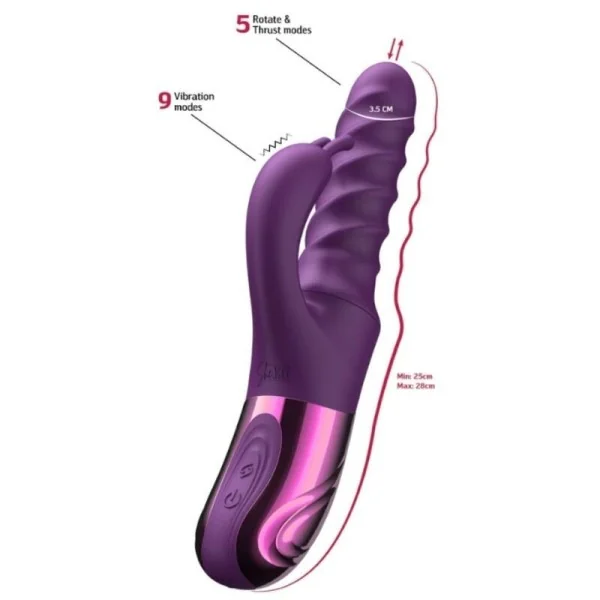 Lila Hasen-Wirl-Vibrator von She.E.O