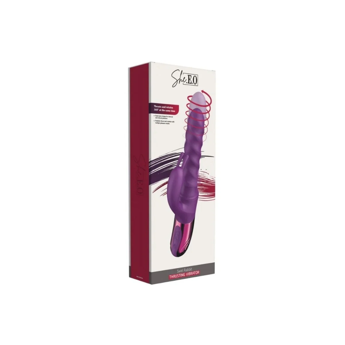 Lila Hasen-Wirl-Vibrator von She.E.O