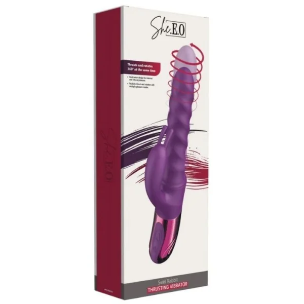 Lila Hasen-Wirl-Vibrator von She.E.O
