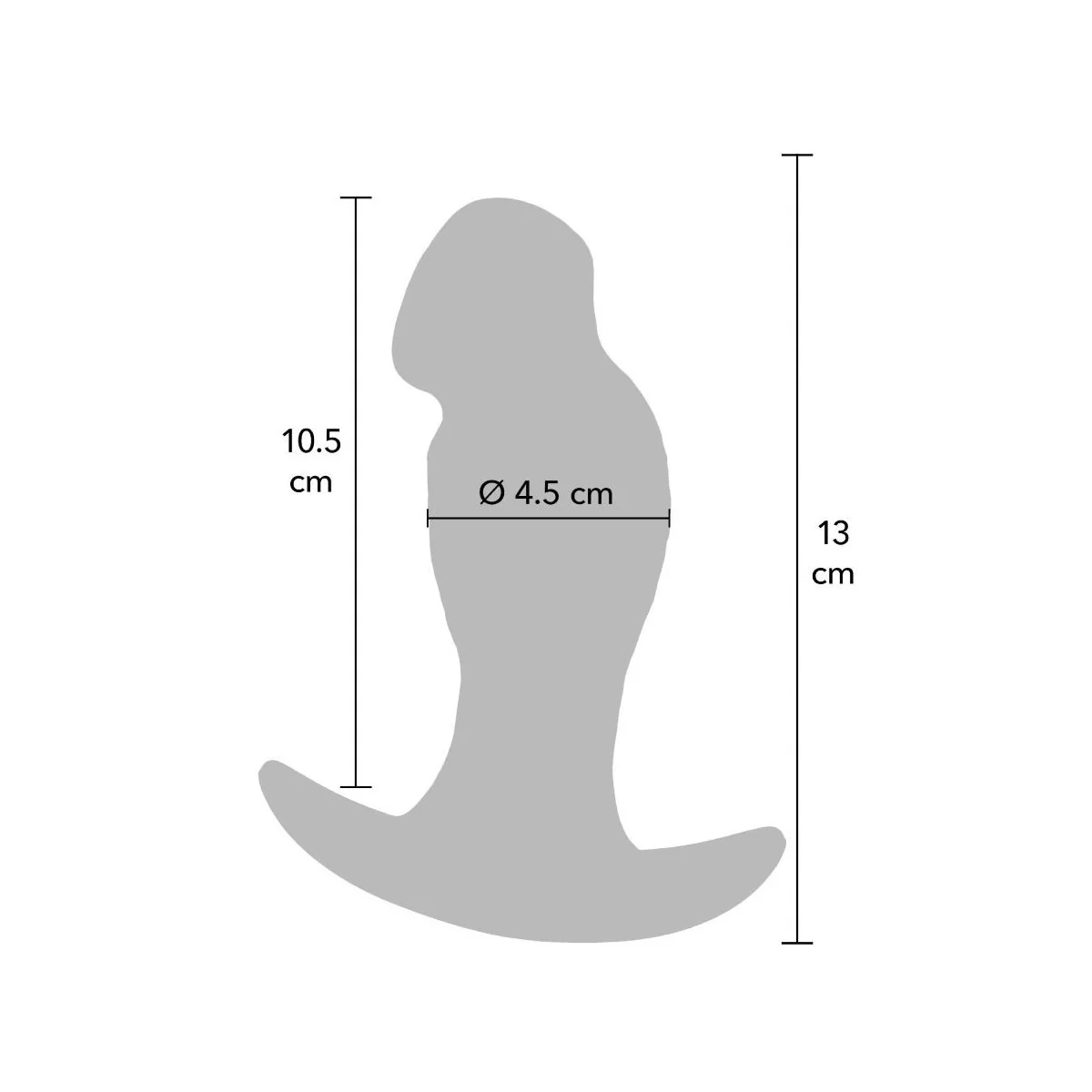 Inferno Realistischer Analsplug 13 cm von Hidden Desire