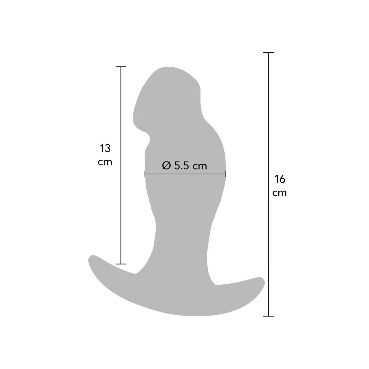 Inferno Realistischer Analsplug 16 cm von Hidden Desire