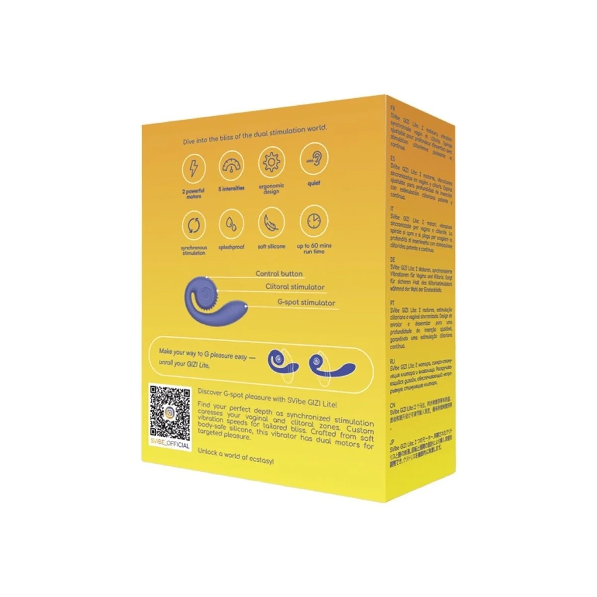 Gizi Lite Dual G-Punkt- & Klitorisvibrator (LILA) von Snail Vibe