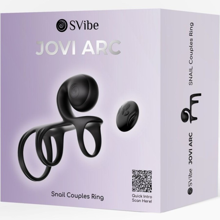 Jovi Arc Couple Ring Fernbedienung Schwarz von Snail Vibe