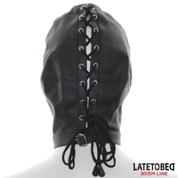 Unterwerfungshaube mit Verstellbaren Rückengurten von Latetobed BDSM Line | Fesselliebe.de