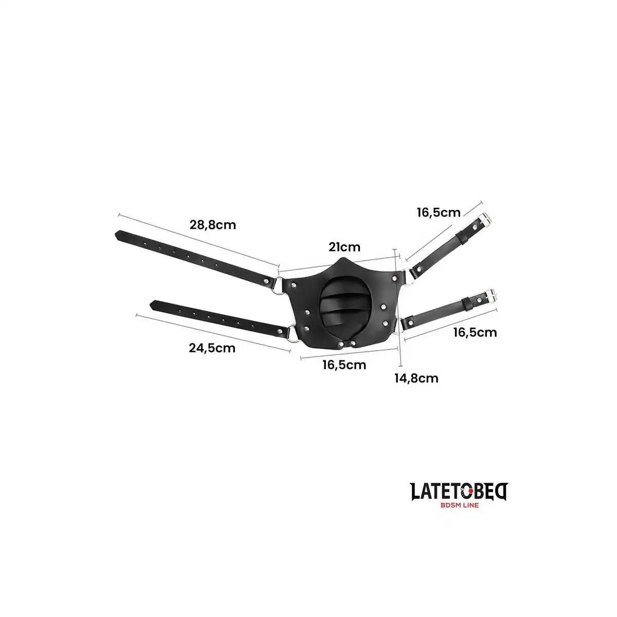 Verstellbare Maske Im Punk-Stil von Latetobed BDSM Line | Fesselliebe.de