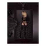 Strumpfhose Schwarz-Rot 20/50den 302 von Ballerina | Fesselliebe.de