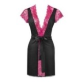 Kumiko Kleiding Gown Schwarz-Lila von Livco Corsetti Fashion | Fesselliebe.de