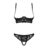 Letica 2er Set Cupless Schwarz von Obsessive | Fesselliebe.de