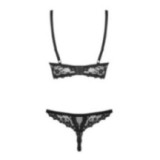 Letica 2er Set Cupless Schwarz von Obsessive | Fesselliebe.de