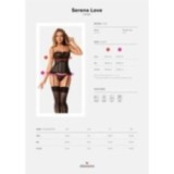 Serena Love Korsett & Tanga Schwarz von Obsessive | Fesselliebe.de
