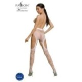 Eco Straps-Strumpfhose S005 Weiss von Passion Eco Collection | Fesselliebe.de