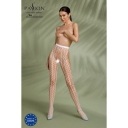 Eco Strumpfhose Ouvert S007 Weiss von Passion Eco Collection | Fesselliebe.de