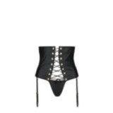 Celin Size Plus Korsett & Tanga Schwarz von Passion Size Plus | Fesselliebe.de