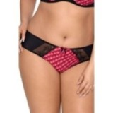 Plus Size Panty Pink-Schwarz V-8463 von Axami Size Plus | Fesselliebe.de
