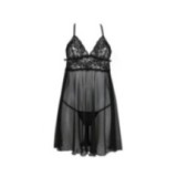 Leslie Chemise & Tanga Schwarz von Avanua | Fesselliebe.de