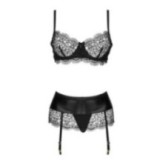 Adelia 3er Set Schwarz von Beauty Night Fashion | Fesselliebe.de