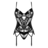 Leonela Korsett & Tanga Schwarz von Beauty Night Fashion | Fesselliebe.de