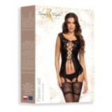 Raven Strapshemd-Set Schwarz von Beauty Night Fashion | Fesselliebe.de