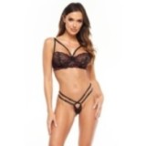 Rosalinda 2er Set Schwarz-Rot von Beauty Night Fashion | Fesselliebe.de