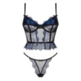 Saphira 2er Set Blau-Schwarz von Beauty Night Fashion | Fesselliebe.de