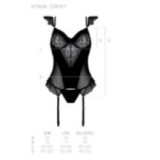 Kitasana Korsett & Tanga Schwarz-Lila von Casmir | Fesselliebe.de