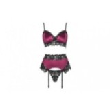 Randy 3er Set Burgunder-Schwarz von Cofashion Lingerie | Fesselliebe.de