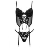 Co103 Corset & String Schwarz von Kotek | Fesselliebe.de