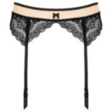 Strumpfgürtel Schwarz-Beige G001 von Kotek | Fesselliebe.de