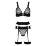 Thp105 3-Tlg. Set Schwarz von Kotek | Fesselliebe.de