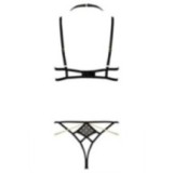 Tp101 2-Tlg. Set Schwarz-Gold von Kotek | Fesselliebe.de