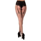 Maramet Strümpfen Beige-Schwarz 20den von Livco Corsetti Fashion | Fesselliebe.de