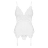 Korsett & Tanga Weiss 810-Cor-2 von Obsessive | Fesselliebe.de