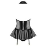 Korsett & Tanga Schwarz 859-Cor-1 von Obsessive | Fesselliebe.de
