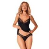 Bella Rou Top & Höschen Schwarz von Obsessive | Fesselliebe.de