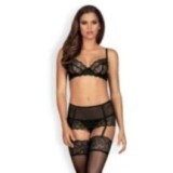 Contica 3er Set Schwarz von Obsessive | Fesselliebe.de