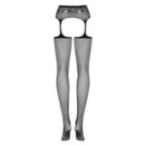 Garter Strümpfen S307 Schwarz von Obsessive | Fesselliebe.de