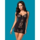Heartina Chemise & Tanga Schwarz von Obsessive | Fesselliebe.de