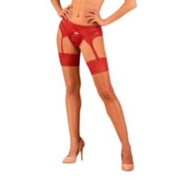 Lacelove Strümpfen Nude-Rot von Obsessive | Fesselliebe.de