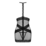 Lacrisia Chemise & Tanga Schwarz von Obsessive | Fesselliebe.de