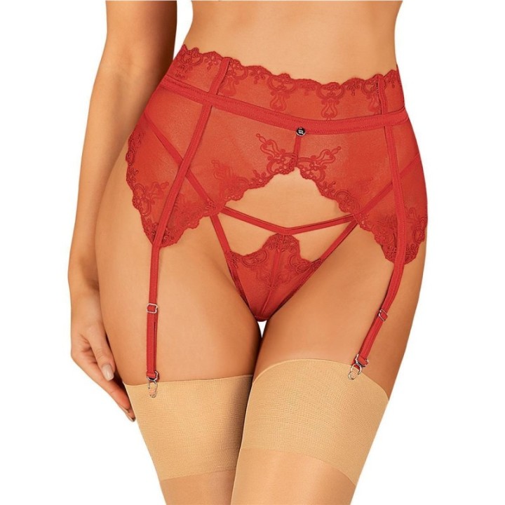 Lonesia Strumpfgürtel Rot von Obsessive | Fesselliebe.de