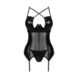 Norides Korsett & Tanga Schwarz von Obsessive | Fesselliebe.de